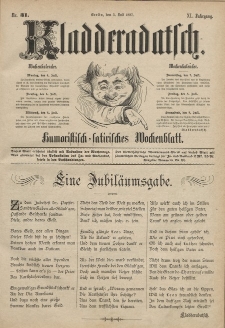 Kladderadatsch, 40. Jahrgang, 3. Juli 1887, Nr. 31