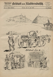 Kladderadatsch, 40. Jahrgang, 17. Juli 1887, Nr. 33 (Beiblatt)