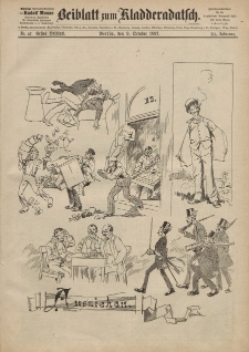 Kladderadatsch, 40. Jahrgang, 9. Oktober 1887, Nr. 47 (Beiblatt)
