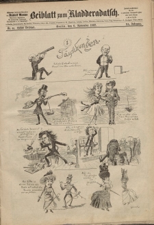 Kladderadatsch, 40. Jahrgang, 6. November 1887, Nr. 51 (Beiblatt)