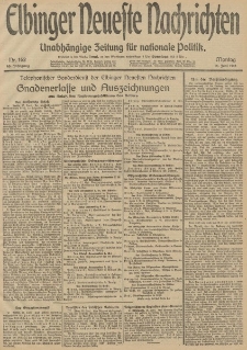 Elbinger Neueste Nachrichten, Nr. 162 Montag 16 Juni 1913 65. Jahrgang