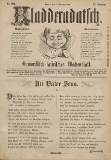 Kladderadatsch, 40. Jahrgang, 13. November 1887, Nr. 52