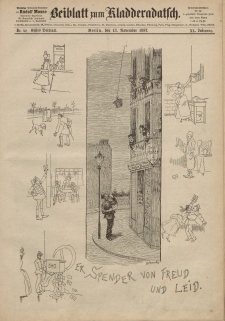 Kladderadatsch, 40. Jahrgang, 13. November 1887, Nr. 52 (Beiblatt)