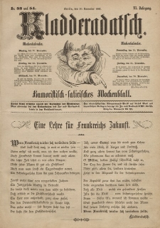 Kladderadatsch, 40. Jahrgang, 20. November 1887, Nr. 53/54