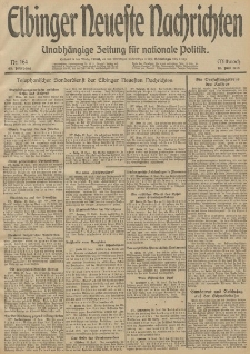 Elbinger Neueste Nachrichten, Nr. 164 Mittwoch 18 Juni 1913 65. Jahrgang