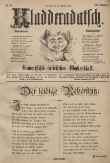 Kladderadatsch, 41. Jahrgang, 29. Januar 1888, Nr. 5
