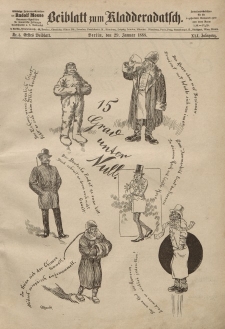 Kladderadatsch, 41. Jahrgang, 29. Januar 1888, Nr. 5 (Beiblatt)