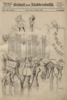 Kladderadatsch, 41. Jahrgang, 5. Februar 1888, Nr. 6 (Beiblatt)