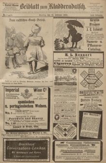 Kladderadatsch, 41. Jahrgang, 12. Februar 1888, Nr. 7/8 (Beiblatt)