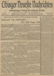 Elbinger Neueste Nachrichten, Nr. 165 Donnerstag 19 Juni 1913 65. Jahrgang