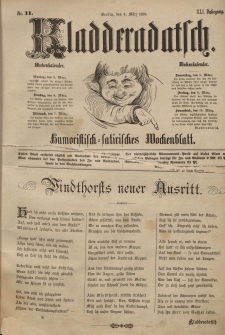 Kladderadatsch, 41. Jahrgang, 4. März 1888, Nr. 11
