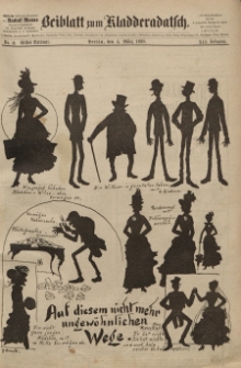 Kladderadatsch, 41. Jahrgang, 4. März 1888, Nr. 11 (Beiblatt)