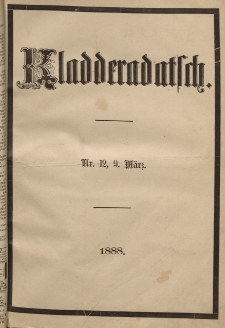 Kladderadatsch, 41. Jahrgang, 9. März 1888, Nr. 12