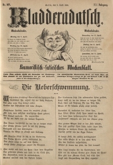 Kladderadatsch, 41. Jahrgang, 8. April 1888, Nr. 17