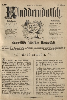 Kladderadatsch, 41. Jahrgang, 22. April 1888, Nr. 19