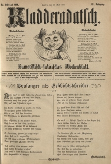 Kladderadatsch, 41. Jahrgang, 13. Mai 1888, Nr. 22/23