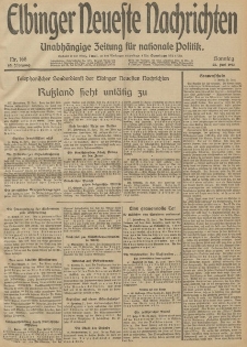 Elbinger Neueste Nachrichten, Nr. 168 Sonnatg 22 Juni 1913 65. Jahrgang