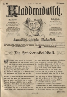 Kladderadatsch, 41. Jahrgang, 1. Juli 1888, Nr. 31