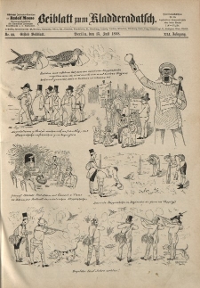 Kladderadatsch, 41. Jahrgang, 15. Juli 1888, Nr. 33 (Beiblatt)