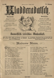 Kladderadatsch, 41. Jahrgang, 12. August 1888, Nr. 37