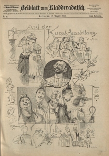 Kladderadatsch, 41. Jahrgang, 12. August 1888, Nr. 37 (Beiblatt)