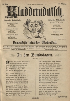 Kladderadatsch, 41. Jahrgang, 19. August 1888, Nr. 38
