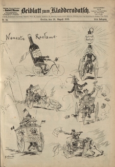 Kladderadatsch, 41. Jahrgang, 26. August 1888, Nr. 39 (Beiblatt)