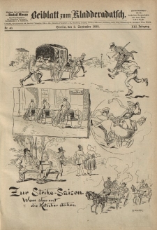 Kladderadatsch, 41. Jahrgang, 2. September 1888, Nr. 40 (Beiblatt)