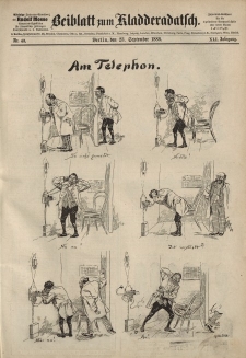 Kladderadatsch, 41. Jahrgang, 23. September 1888, Nr. 43 (Beiblatt)