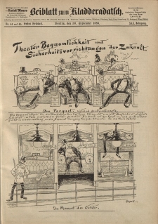 Kladderadatsch, 41. Jahrgang, 30. September 1888, Nr. 44/45 (Beiblatt)