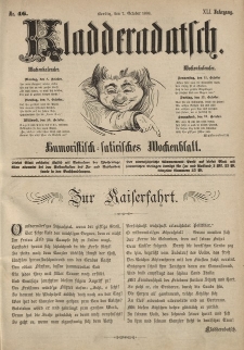 Kladderadatsch, 41. Jahrgang, 7. Oktober 1888, Nr. 46