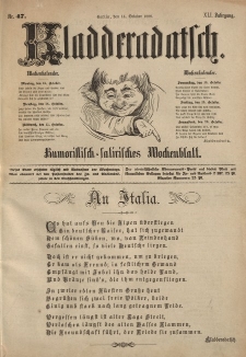 Kladderadatsch, 41. Jahrgang, 14. Oktober 1888, Nr. 47