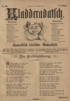 Kladderadatsch, 41. Jahrgang, 21. Oktober 1888, Nr. 48