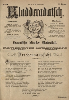 Kladderadatsch, 41. Jahrgang, 28. Oktober 1888, Nr. 49