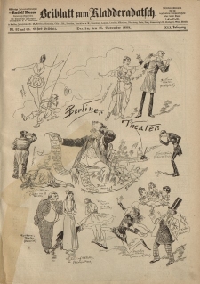 Kladderadatsch, 41. Jahrgang, 18. November 1888, Nr. 52/53 (Beiblatt)