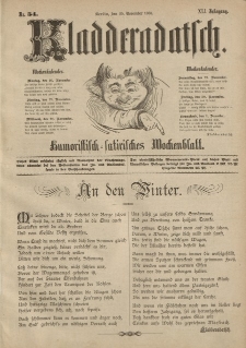 Kladderadatsch, 41. Jahrgang, 25. November 1888, Nr. 54