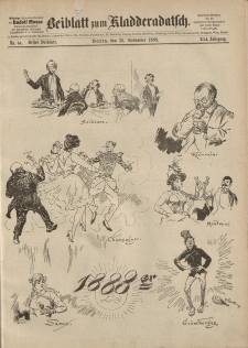 Kladderadatsch, 41. Jahrgang, 25. November 1888, Nr. 54 (Beiblatt)