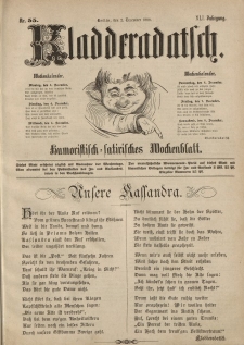 Kladderadatsch, 41. Jahrgang, 2. Dezember 1888, Nr. 55