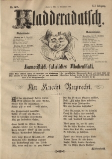 Kladderadatsch, 41. Jahrgang, 16. Dezember 1888, Nr. 57