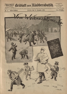 Kladderadatsch, 41. Jahrgang, 16. Dezember 1888, Nr. 57 (Beiblatt)