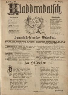 Kladderadatsch, 41. Jahrgang, 30. Dezember 1888, Nr. 59/60
