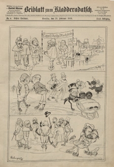 Kladderadatsch, 42. Jahrgang, 10. Februar 1889, Nr. 6 (Beiblatt)