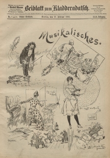 Kladderadatsch, 42. Jahrgang, 17. Februar 1889, Nr. 7/8 (Beiblatt)