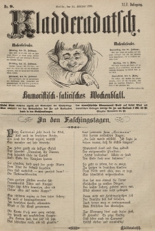 Kladderadatsch, 42. Jahrgang, 24. Februar 1889, Nr. 9