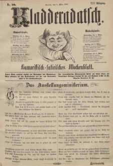 Kladderadatsch, 42. Jahrgang, 3. März 1889, Nr. 10