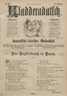 Kladderadatsch, 42. Jahrgang, 17. März 1889, Nr. 12