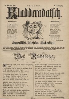 Kladderadatsch, 42. Jahrgang, 19. Mai 1889, Nr. 22/23