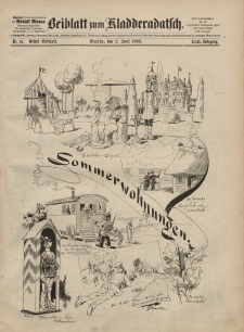 Kladderadatsch, 42. Jahrgang, 2. Juni 1889, Nr. 25 (Beiblatt)