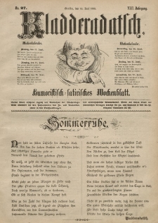 Kladderadatsch, 42. Jahrgang, 16. Juni 1889, Nr. 27