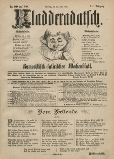Kladderadatsch, 42. Jahrgang, 30. Juni 1889, Nr. 29/30